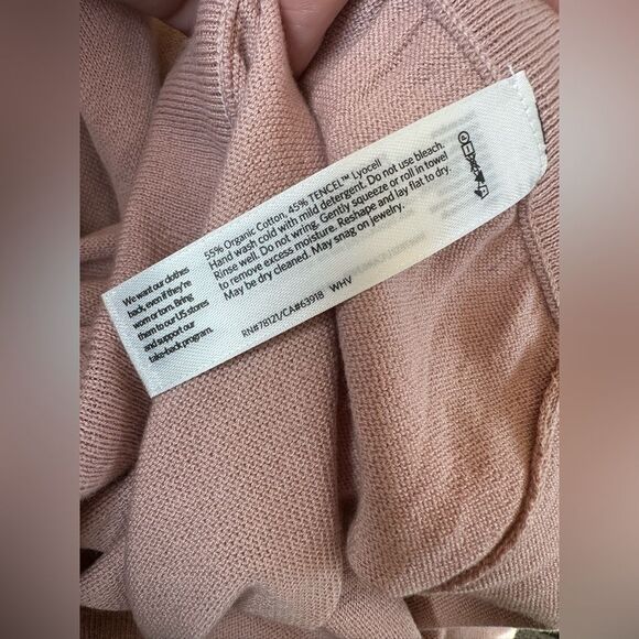 Eileen Fisher Powder Peruvian Organic Cotton Blend Jogger Pant Pink Size L - Picture 6 of 6